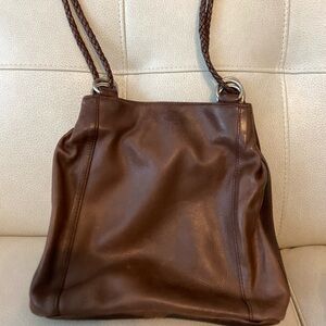 Boho, Vintage Brown Leather Bag